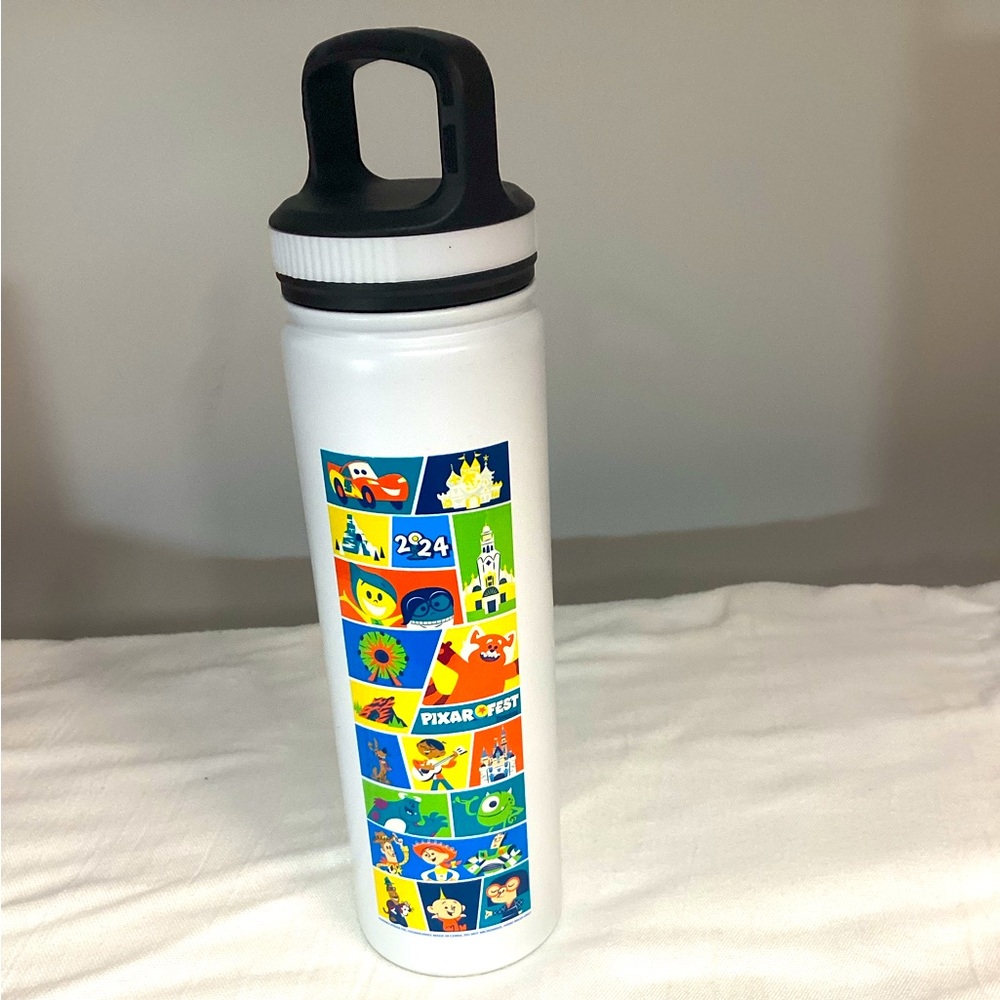 Disney White Pixar Fest Water Bottle
